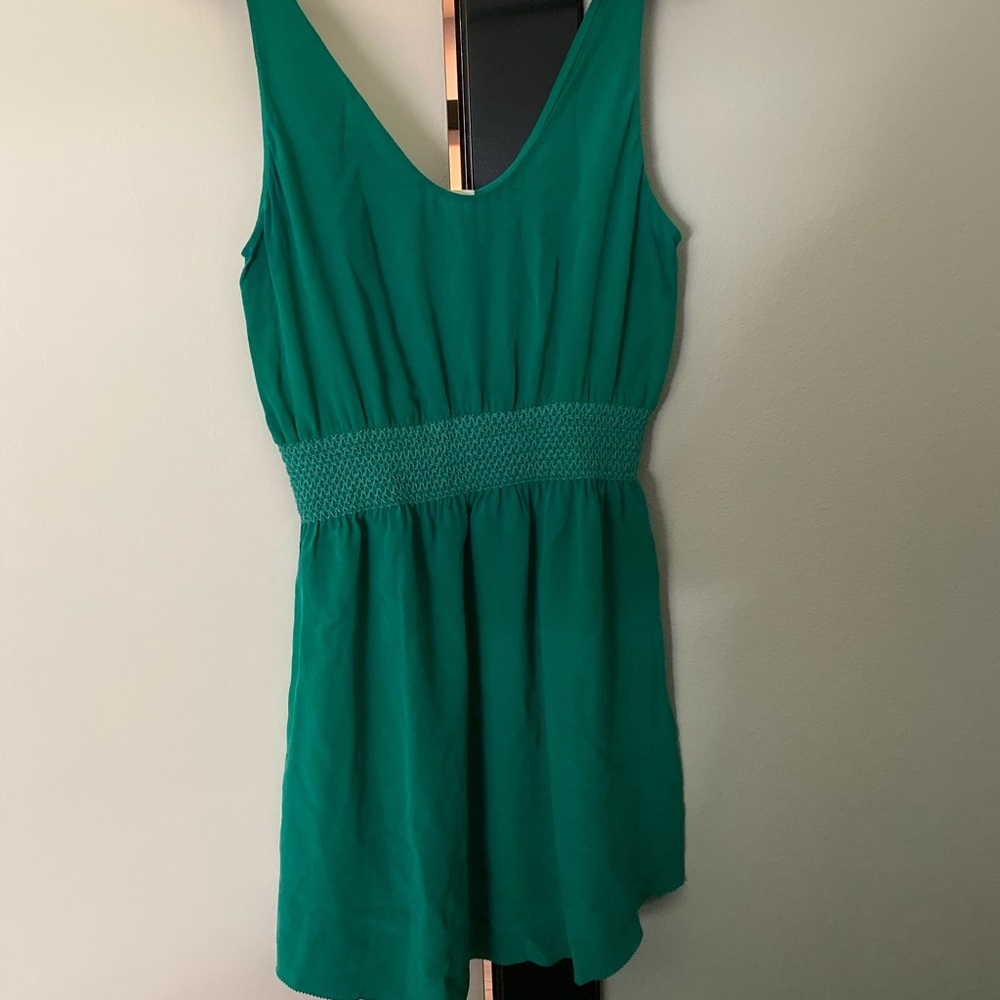 Aritzia Babaton green silk Blythe dress small